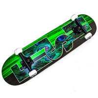 Скейтборд деревянный Fish Skateboard Green Peafowl Скейтборд деревянный Fish Skateboard Green Peafowl