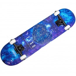 Скейтборд деревянный Fish Skateboard Heart Blue