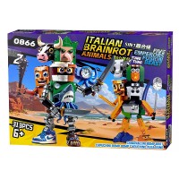 Конструктор Italian Brainrot Мегагерой 5в1, 313 деталей