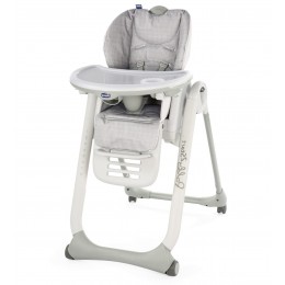 Стульчик для кормления Chicco Polly 2 Start Happy Silver