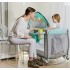 Кроватка-манеж Lionelo Sven Plus Turquoise Grey