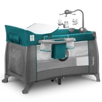 Кроватка-манеж Lionelo Thomi Green Turquoise Кроватка-манеж Lionelo Thomi Green Turquoise