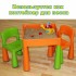 Столик и 2 стула Tega baby Mamut Green-Orange