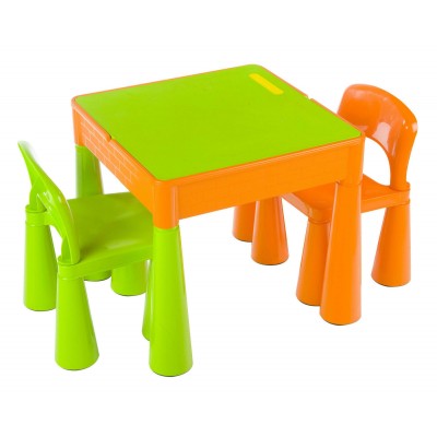 Столик и 2 стула Tega baby Mamut Green-Orange