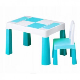 Столик Tega baby Multifun Turquoise c 1 стулом