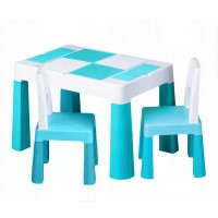 Столик Tega baby Multifun Turquoise c 2 стульями