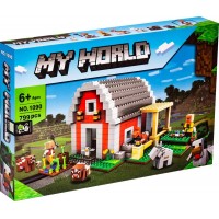Конструктор Minecraft 1090 Красный хлев, 799 деталей Конструктор Minecraft 1090 Красный хлев, 799 деталей