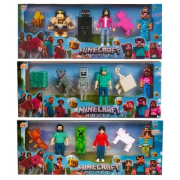 Набор фигурок героев Minecraft MOVIE, 6 штук