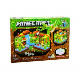 Конструктор Minecraft Лесная крепость (220 деталей), светящиеся блоки