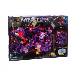 Конструктор Minecraft Черная крепость (235 деталей), светящиеся блоки