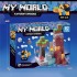 Магнитный конструктор Minecraft Блоки с фигурками, 87 деталей