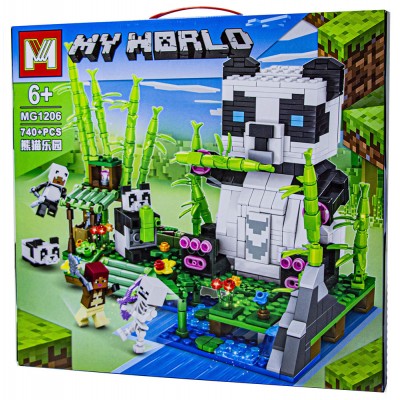 Конструктор Minecraft MG1206 Дом Панды, 740 деталей