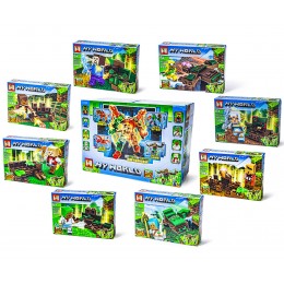 Конструктор Minecraft MG1132, 8 видов