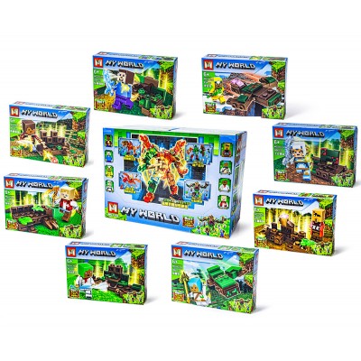 Конструктор Minecraft MG1132, 8 видов Конструктор Minecraft MG1132, 8 видов