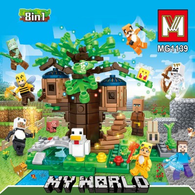 Конструктор Minecraft MG1139, набор 8в1, 323 детали Конструктор Minecraft MG1139, набор 8в1, 323 детали