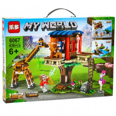 Конструктор Minecraft 6067 Зоопарк Стива, 438 деталей Конструктор Minecraft 6067 Зоопарк Стива, 438 деталей