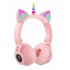 Беспроводные Bluetooth наушники с ушками с LED подсветкой Unicorn KT-51