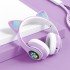 Беспроводные Bluetooth наушники с ушками с LED подсветкой Cat Ear STN-28