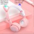 Беспроводные Bluetooth наушники с ушками с LED подсветкой Cat Y08M