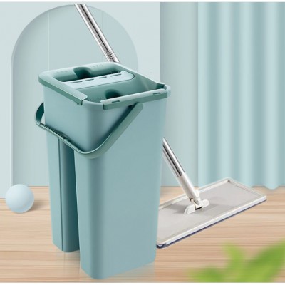 Швабра - лентяйка с ведром Scratch Cleaning Mop 00081, цвет Mint Швабра - лентяйка с ведром Scratch Cleaning Mop 00081, цвет Mint