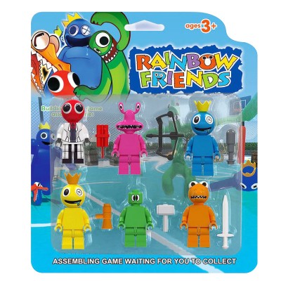 Набор фигурок Лего Rainbow Friends, 6 штук Набор фигурок Лего Rainbow Friends, 6 штук