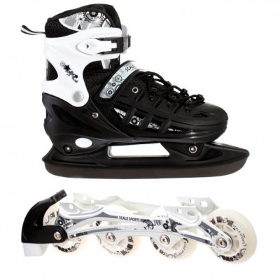 Ролики - коньки 2в1 Scale Sport Black