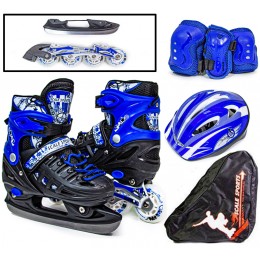 Комплект роликов-коньков 2в1 Scale Sport Black
