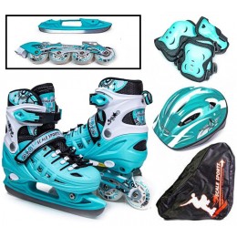 Комплект роликов-коньков 2в1 Scale Sport Mint