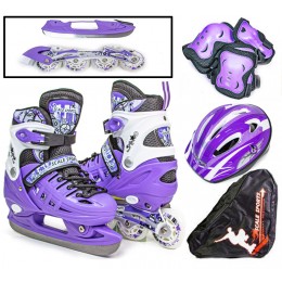 Комплект роликов-коньков 2в1 Scale Sport Violet
