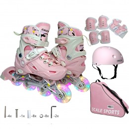 Комплект роликов Scale Sports LF 605 Pink