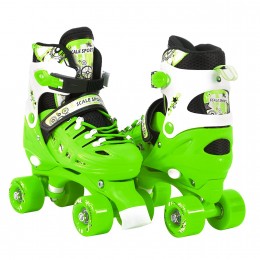 Раздвижные ролики квады Scale Sports Green
