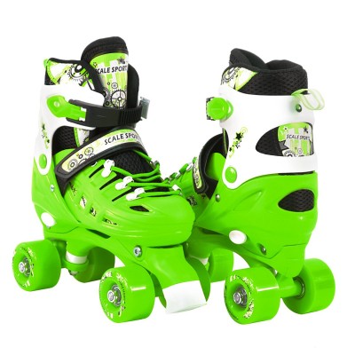 Раздвижные ролики квады Scale Sports Green