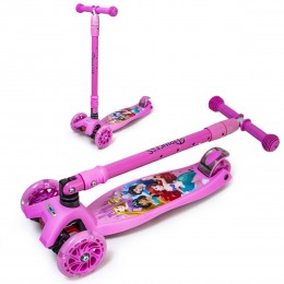 Самокат Maxi Scooter Disney Русалочка Ариэль с наклоном руля складной