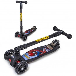 Самокат Maxi Scooter Disney Marvel Spiderman с наклоном руля складной