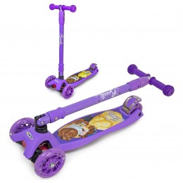 Самокат Scooter Maxi Scooter Disney Beauty Beast с наклоном руля складной 