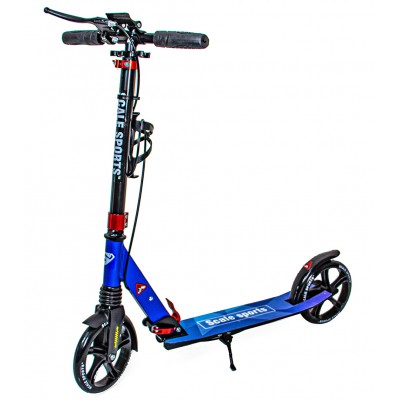 Самокат двухколесный Scale Sports SS-08 Blue. Ручной тормоз, Led-фонарик Самокат двухколесный Scale Sports SS-08 Blue. Ручной тормоз, Led-фонарик