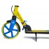 Самокат двухколесный Scale Sports SS-08 Yellow-Blue. Ручной тормоз, Led-фонарик