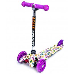 Cамокат Scooter Mini Violet Flowers