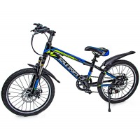 Велосипед 20 дюймов Scale Sports Blue, ручной и дисковый тормоз Велосипед 20 дюймов Scale Sports Blue, ручной и дисковый тормоз