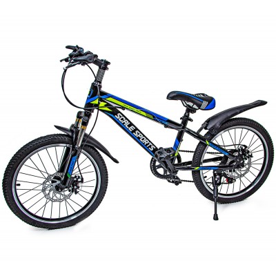 Велосипед 20 дюймов Scale Sports Blue, ручной и дисковый тормоз