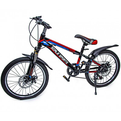 Велосипед 20 дюймов Scale Sports Red, ручной и дисковый тормоз