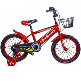 Велосипед 16 дюймов Scale Sports Красный T13, Ручной и Дисковый Тормоз