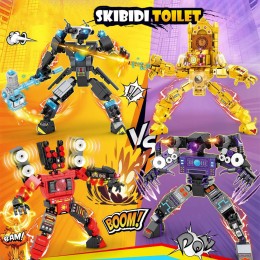 Конструктор Skibidi Toilet 4 Титана, набор 4в1, 906 деталей