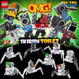 Конструктор Skibidi Toilet 99265, набор 8в1, 377 деталей