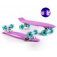 Пенни борд Fish Skateboards Lilac (светящиеся колеса) Пенни борд Fish Skateboards Lilac (светящиеся колеса)