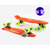 Пенни борд Fish Skateboards Orange (светящиеся колеса) Пенни борд Fish Skateboards Orange (светящиеся колеса)