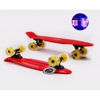 Пенни борд Fish Skateboards Red (светящиеся колеса) Пенни борд Fish Skateboards Red (светящиеся колеса)