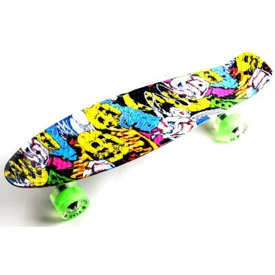 Пенни борд Fish Skateboards Joker (светящиеся колеса) Пенни борд Fish Skateboards Joker (светящиеся колеса)