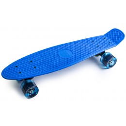 Пенни борд Penny Blue (светящиеся колеса)