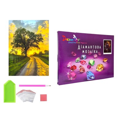 Алмазная мозаика Золотой горизонт, 30 х 40 см